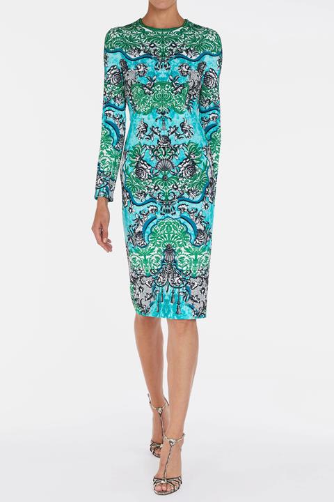 Naomi Dress Rocaille Lace Cyan