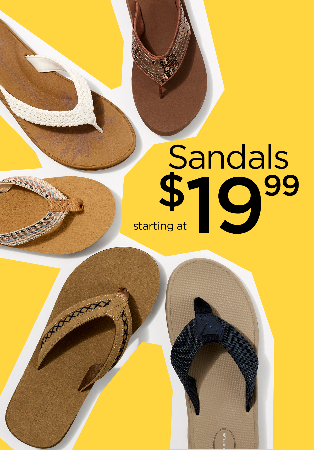 Sandals Starting at $19.99