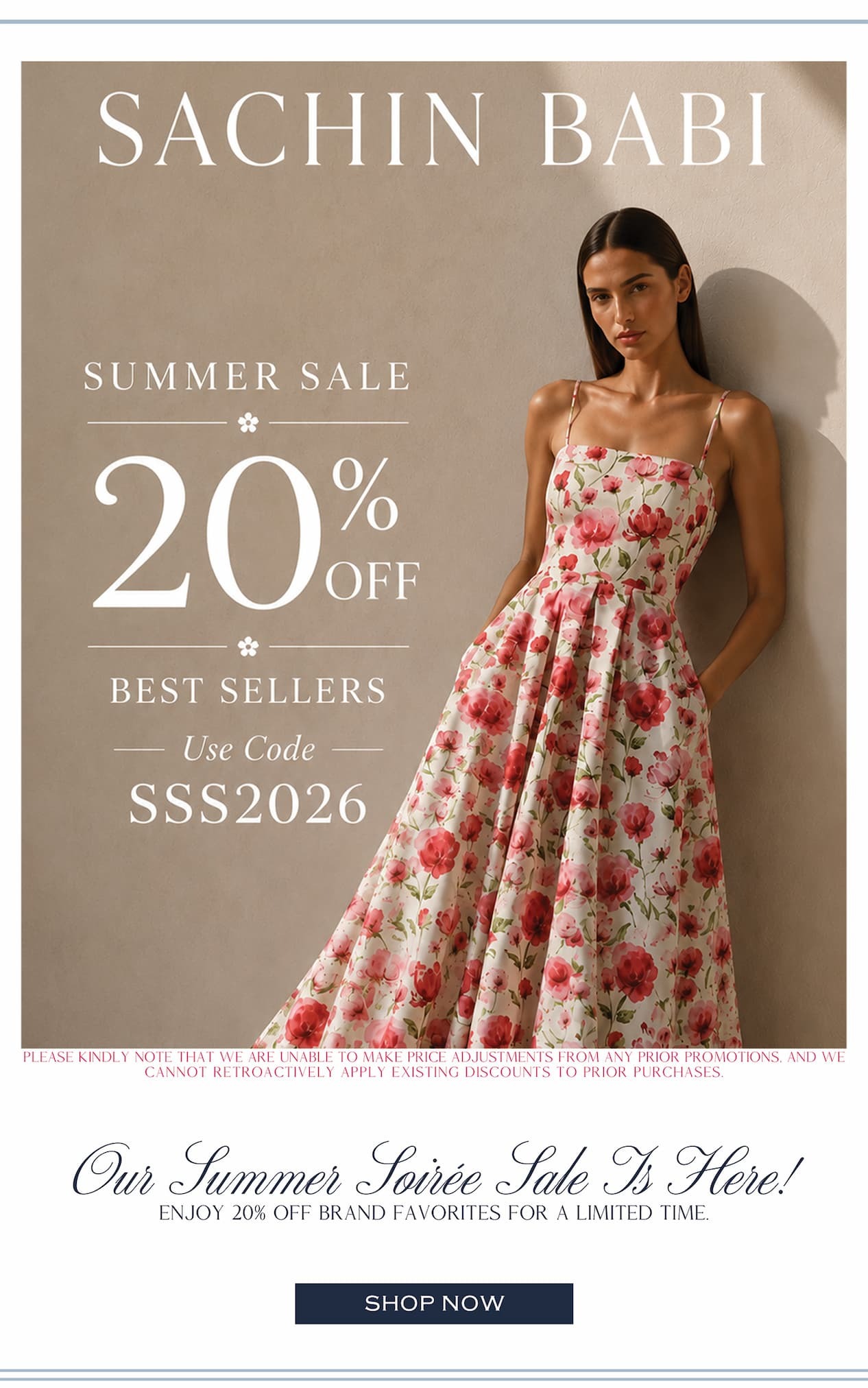Our summer soiree sale is here. enjoy 20% off brand favorites for a limited time. gowns, dresses, separates, shoes, and accessories.