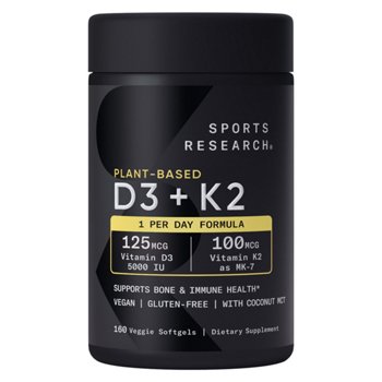 Sports Research Vitamin D3 + K2