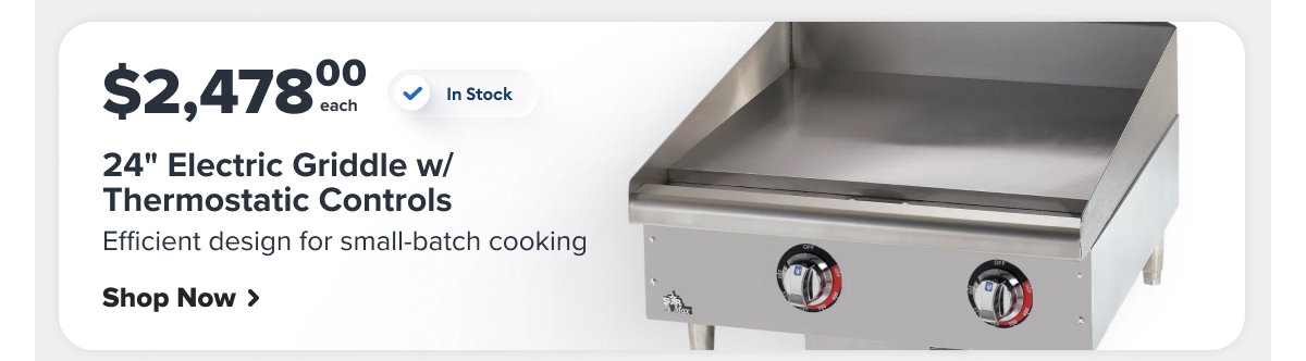 Star 524TGF 24" Electric Griddle w/ Thermostatic Controls - 1" Steel Plate, 208-240v