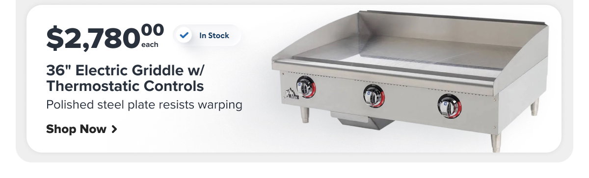 Star 536TGF 36" Electric Griddle w/ Thermostatic Controls - 1" Steel Plate, 208-240v