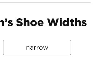 Women's Narrow Widths