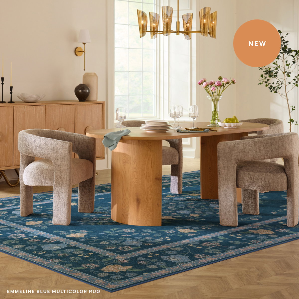 Emmeline Blue Multicolor Rug 
