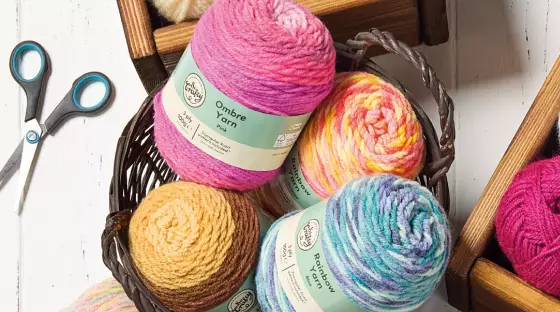 Rainbow/ombre yarn image 