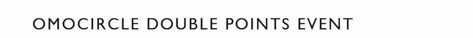 Double Points Event