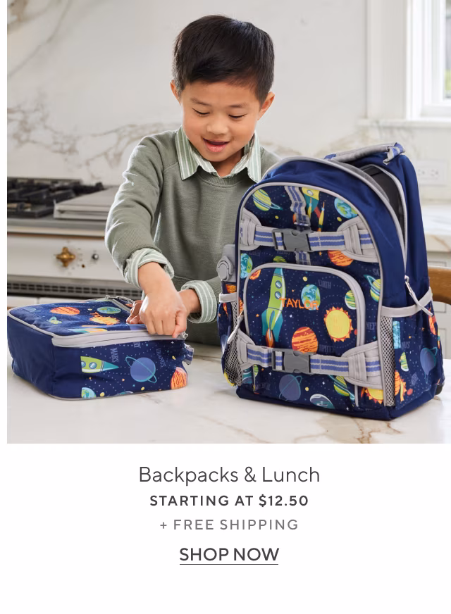backpacks & lunch