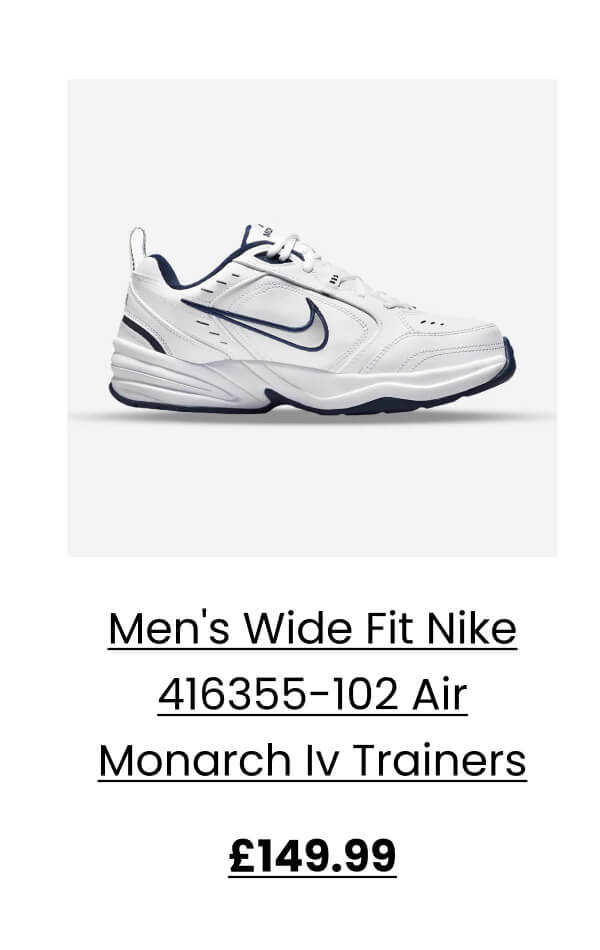 Men's Wide Fit Nike 416355-102 Air Monarch Iv Trainers £149.99