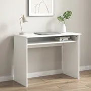 Computer Desk with Shelf in White