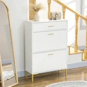 Shoe Cabinet with 3 Drawers and Adjustable Shelves