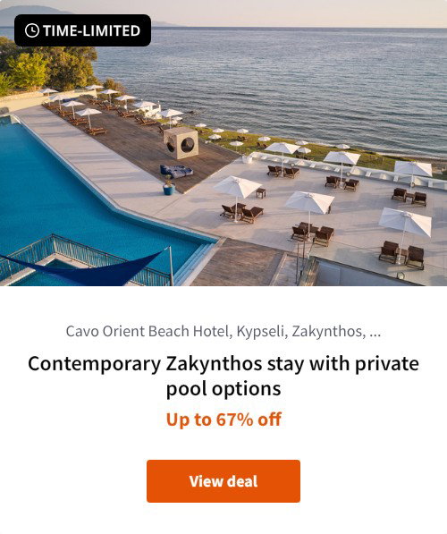 Contemporary Zakynthos stay with private pool options
