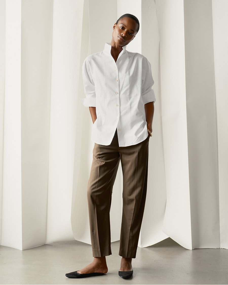 Inspired by a vintage men’s dress shirt discovered at a little shop in Milan.