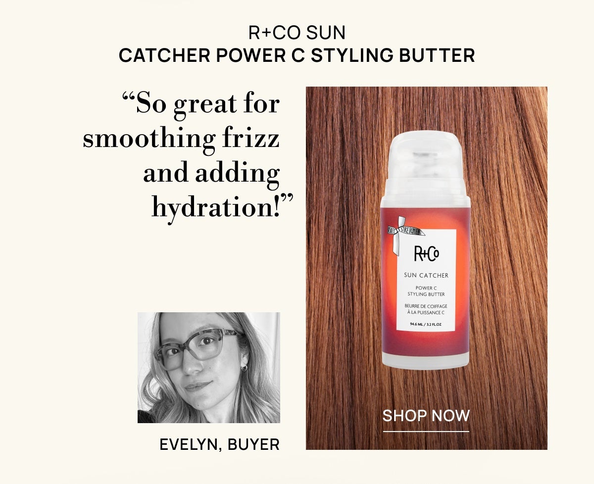 R+Co Sun Catcher Power C Nourish + Refresh Styling Spray 450°F Protection 151ml