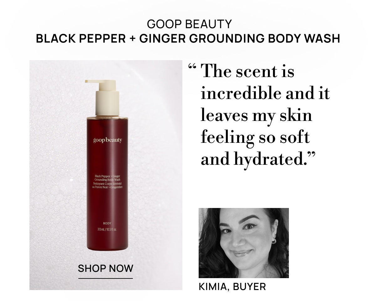goop beauty Black Pepper + Ginger Grounding Body Wash 313ml