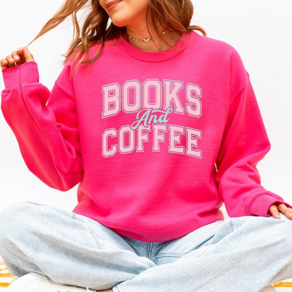 Books and Coffee BookTok Reading Library Cozy Nerdy Book Lovers Sweatshirt For Avid Readers Everywhere