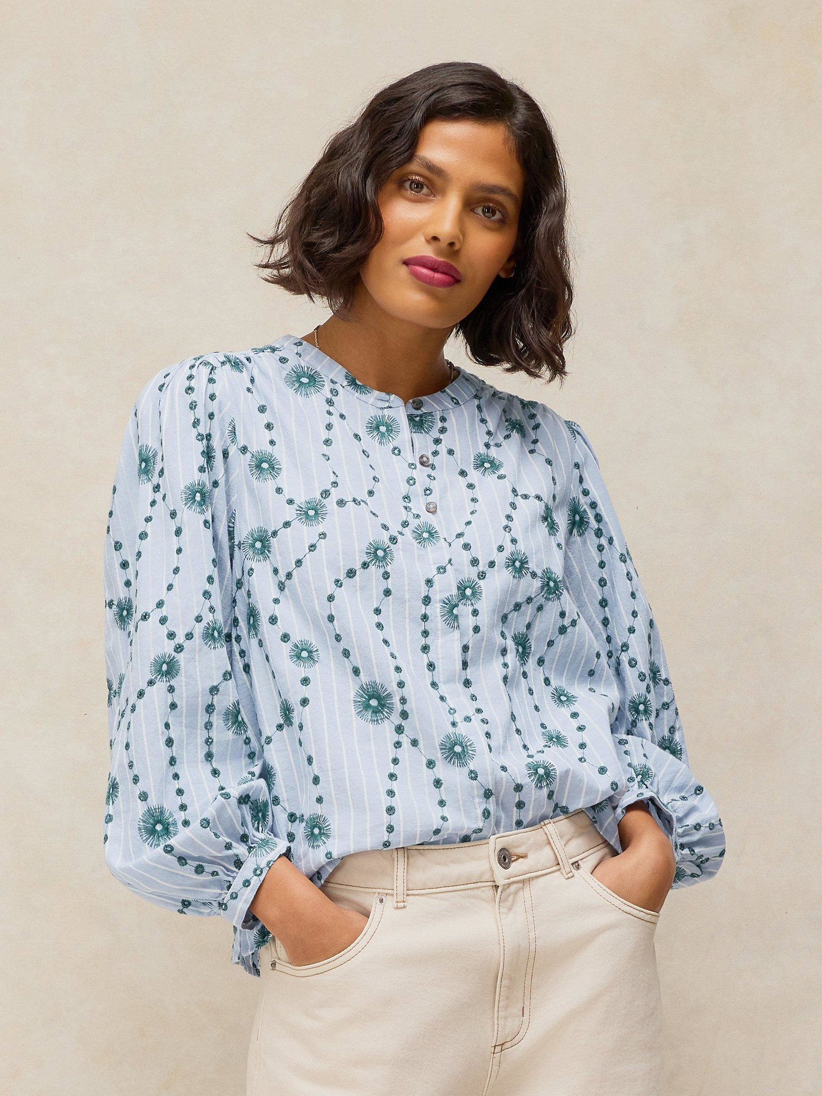 Shop Lana Embroidered Shirt