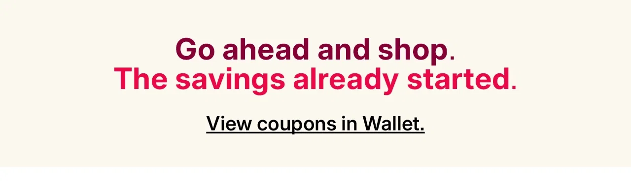 view coupons in wallet.