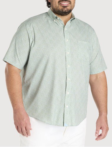 Ivers Wrinkle-Free Performance Floral Print Sport Shirt