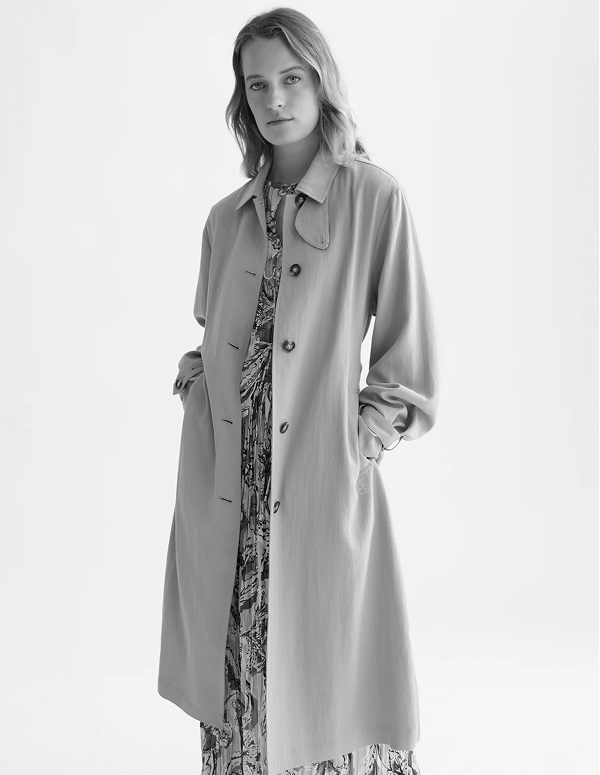 Flowy Trench Coat