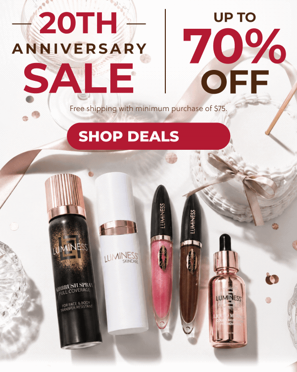20th ANNIVERSARY SALE! UP TO 70% OFF + FREE SHIPPING!