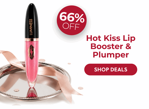 HOT KISS LIP PLUMPER: Plump and hydrate your lips with a glossy finish that lasts through every celebration.