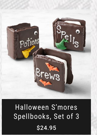 Halloween S’mores Spellbooks, Set of 3 $24.95