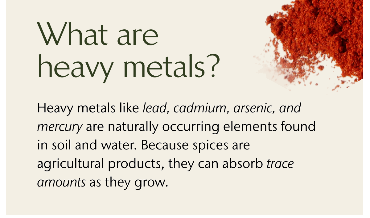 What are heavy metals? 