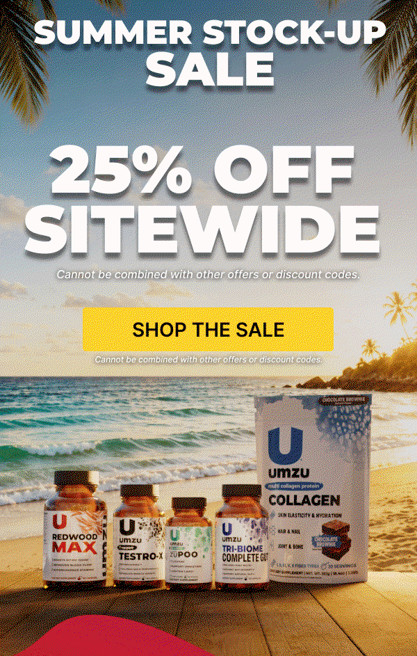 Summer Stock-Up Sale- 25% Off Sitewide & Free Creatine on orders $100+