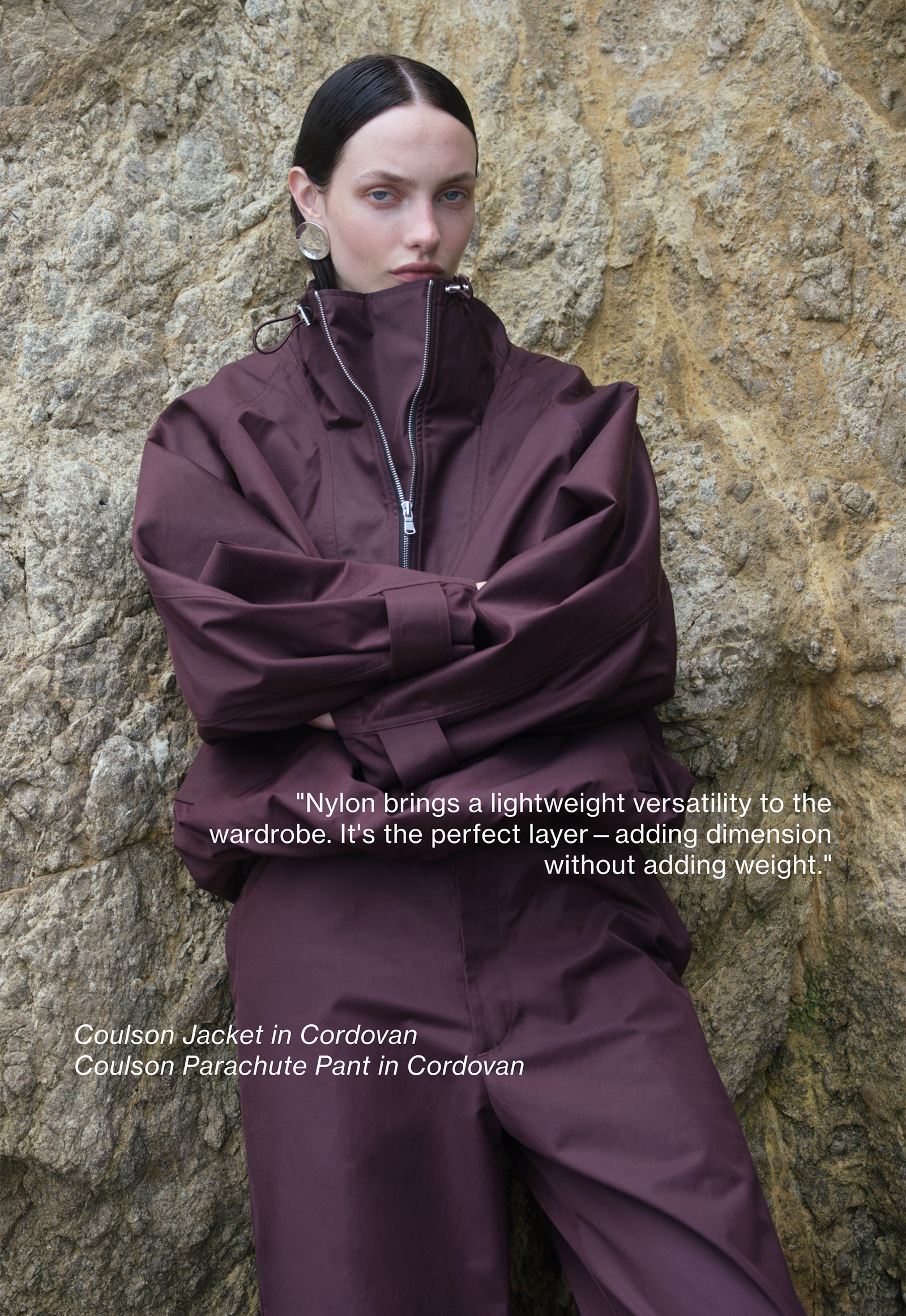 Coulson Jacket in Cordovan / Coulson Parachute Pant in Cordovan
