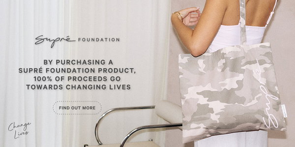 By purchasing a Supre foundation product, 100% of the proceeds go towards changing lives.