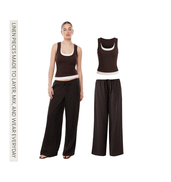 Elevate your wardrobe with linen essentials.