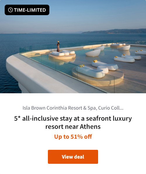5* all-inclusive stay at a seafront luxury resort near Athens