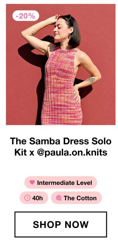 The Samba Dress Solo Kit x @paula.on.knits 1