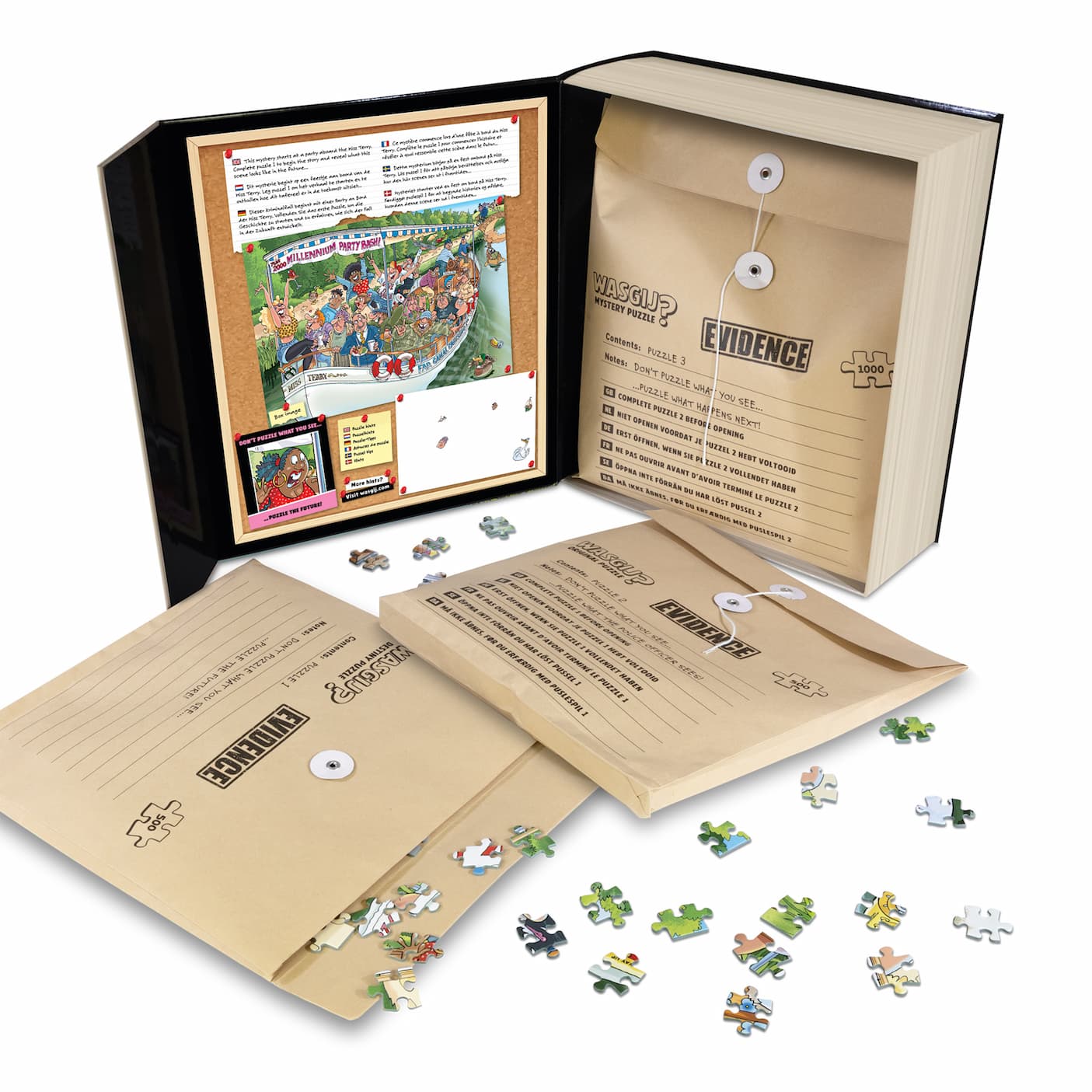 PRE-ORDER Wasgij Pieces of Evidence 1 - The Last Voyage! 1000 Piece Jigsaw Puzzle sET