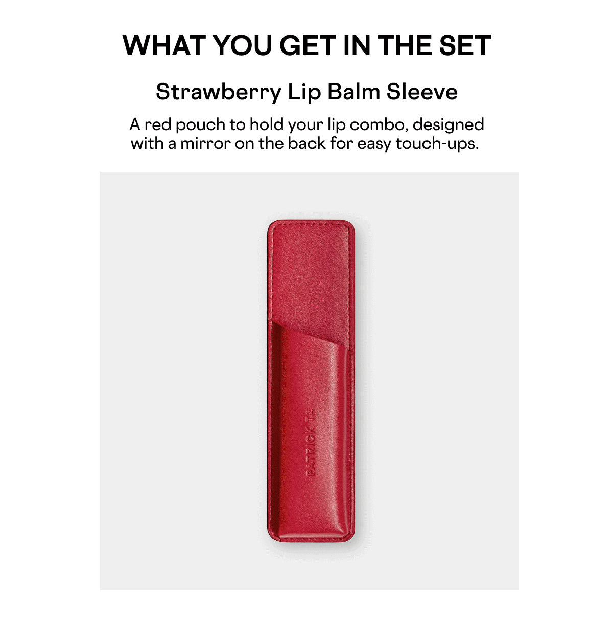 WHAT YOU GET IN THE SET
