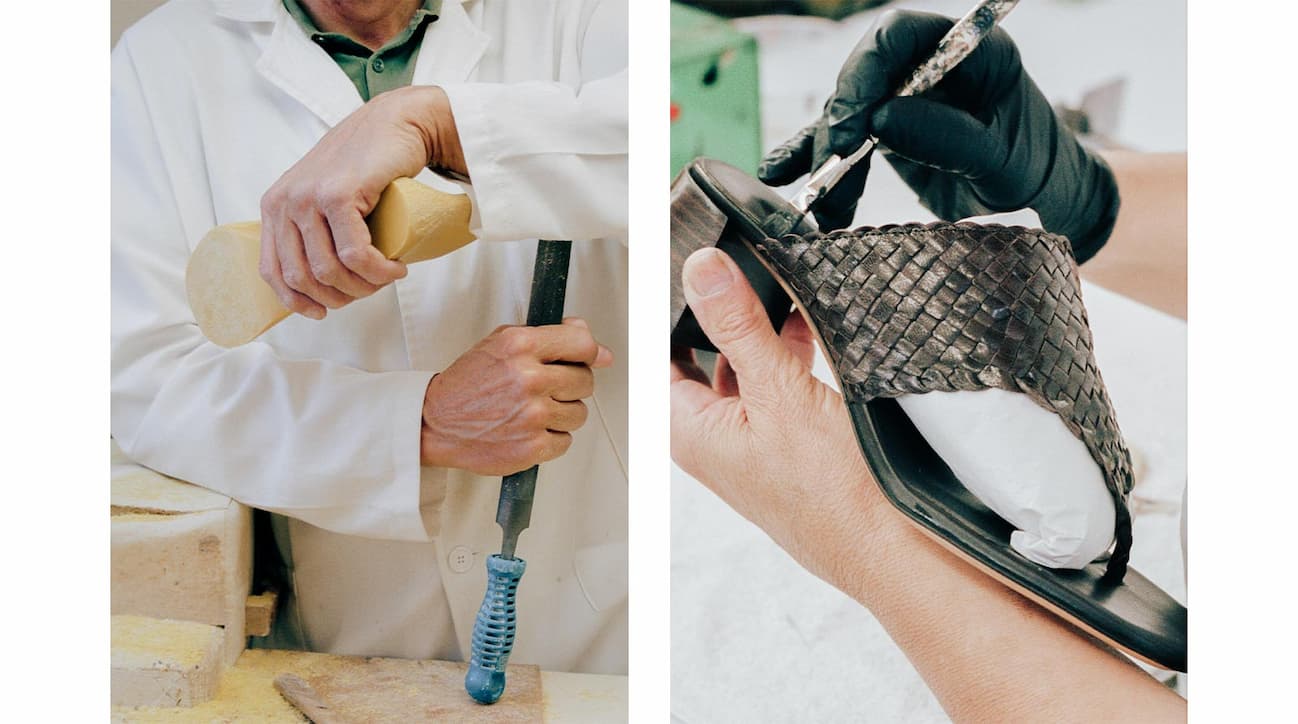 The Deia 50 in Espresso Woven Leather