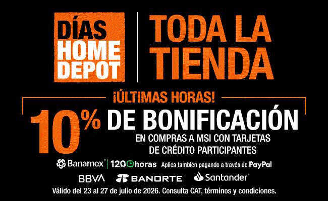 10% de bonificación con bancos participantes