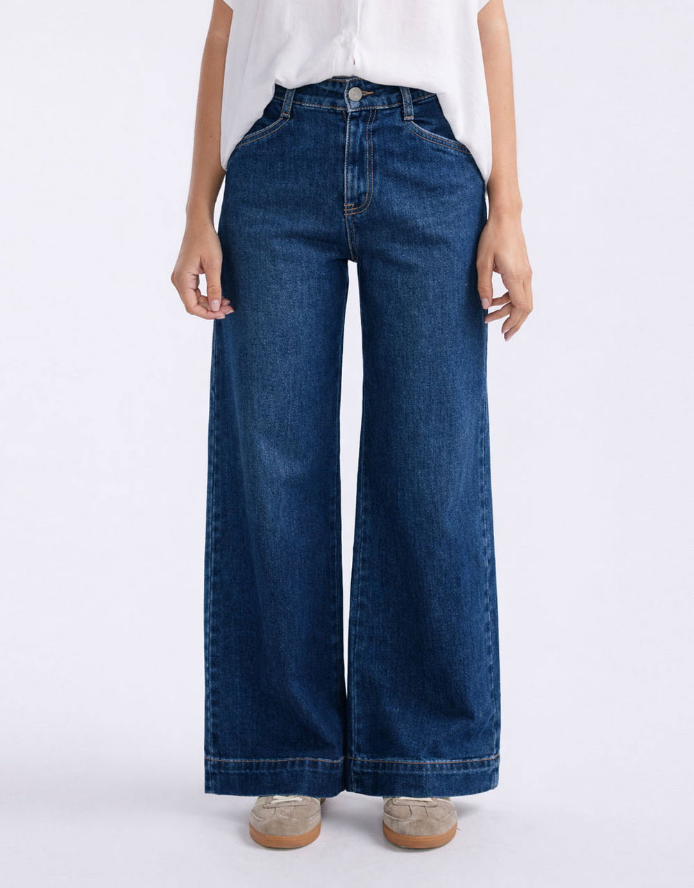 Ellery Stretch Straight Leg Jeans - Dark Wash