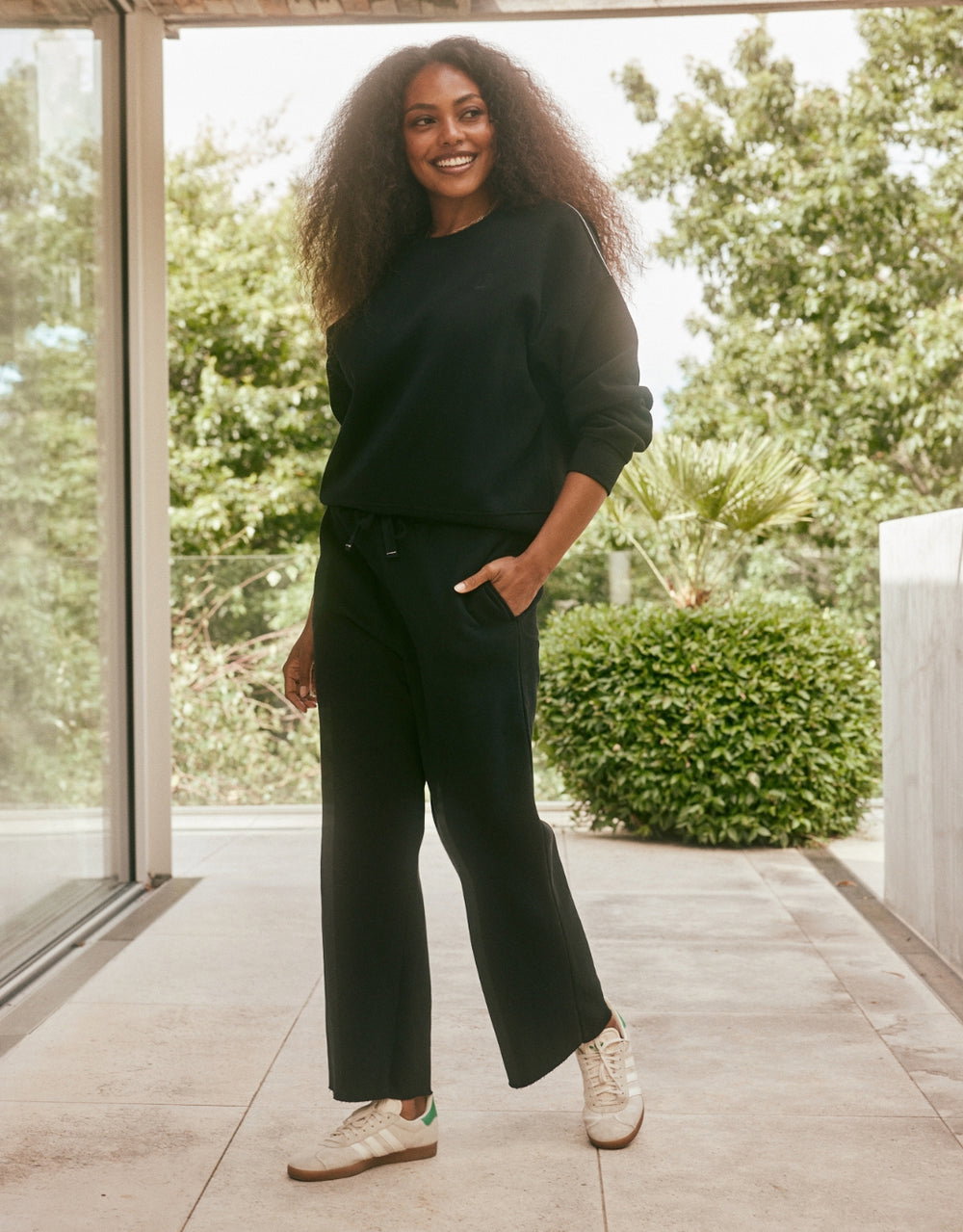 Fleece Lounger Pant - Black
