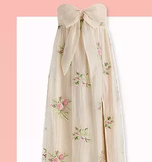 Floral maxi dress.
