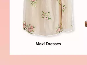 Shop maxi dresses. Floral maxi dress.
