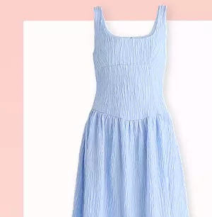 Blue midi dress
