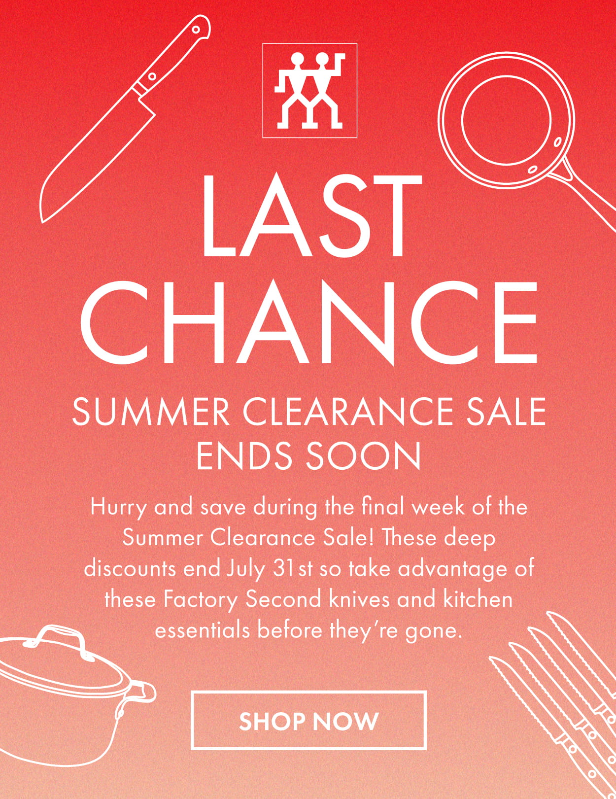 Summer Clearance Sale Ends July 31