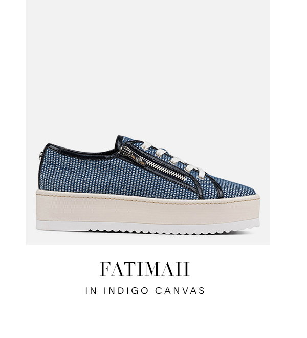 FATIMAH IN INDIGO CANVAS
