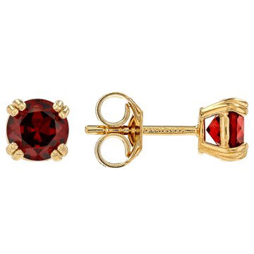Red Garnet 14k Yellow Gold Over Sterling Silver Earrings 1.70ctw