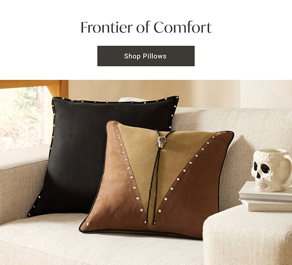 Frontier of Comfort | Shop Pillows >