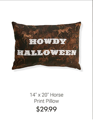 14" x 20" Horse Print Pillow