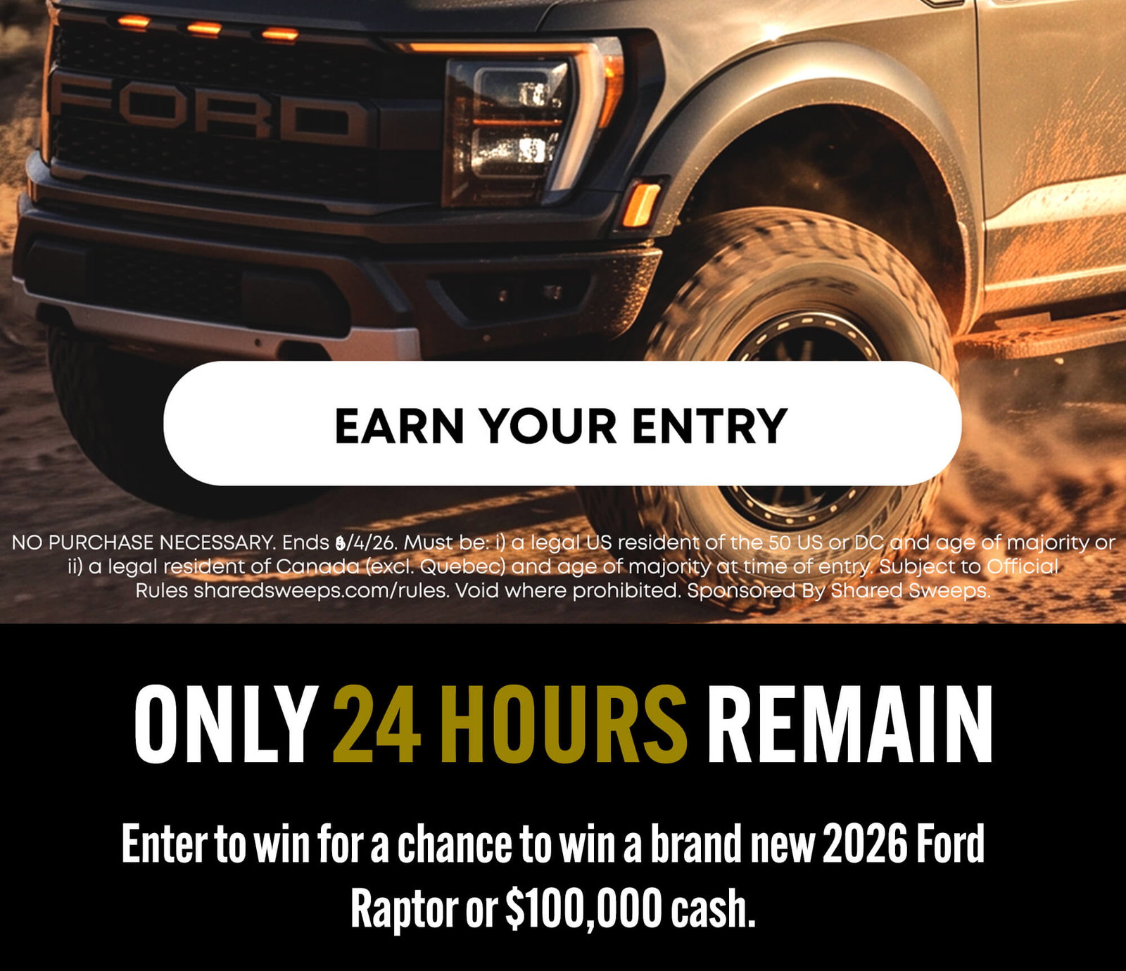 Only 24 hours remain