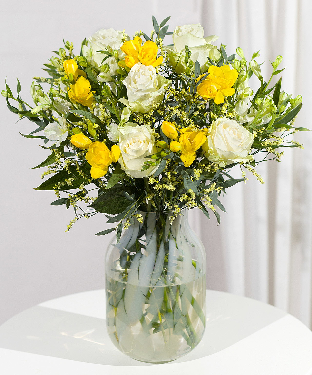 Summer Roses and Freesias