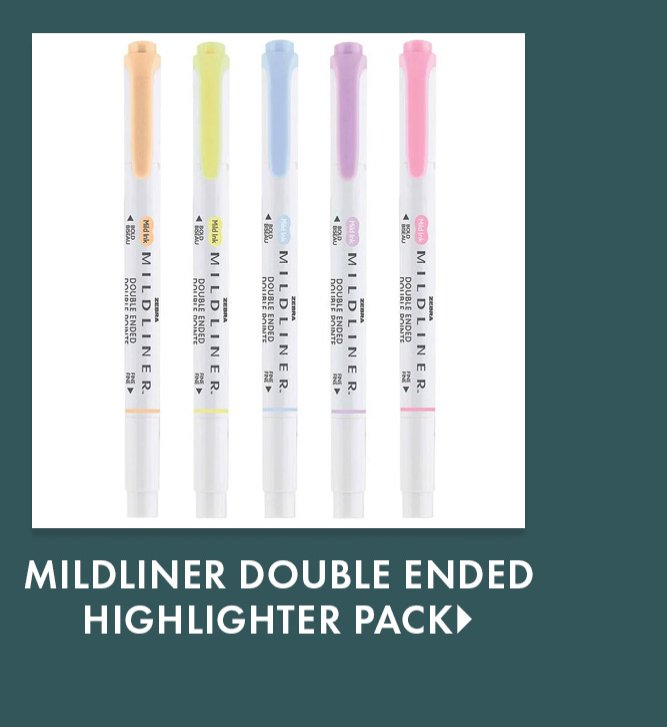 Mildliner Double Ended Highlighter Gentle Pack